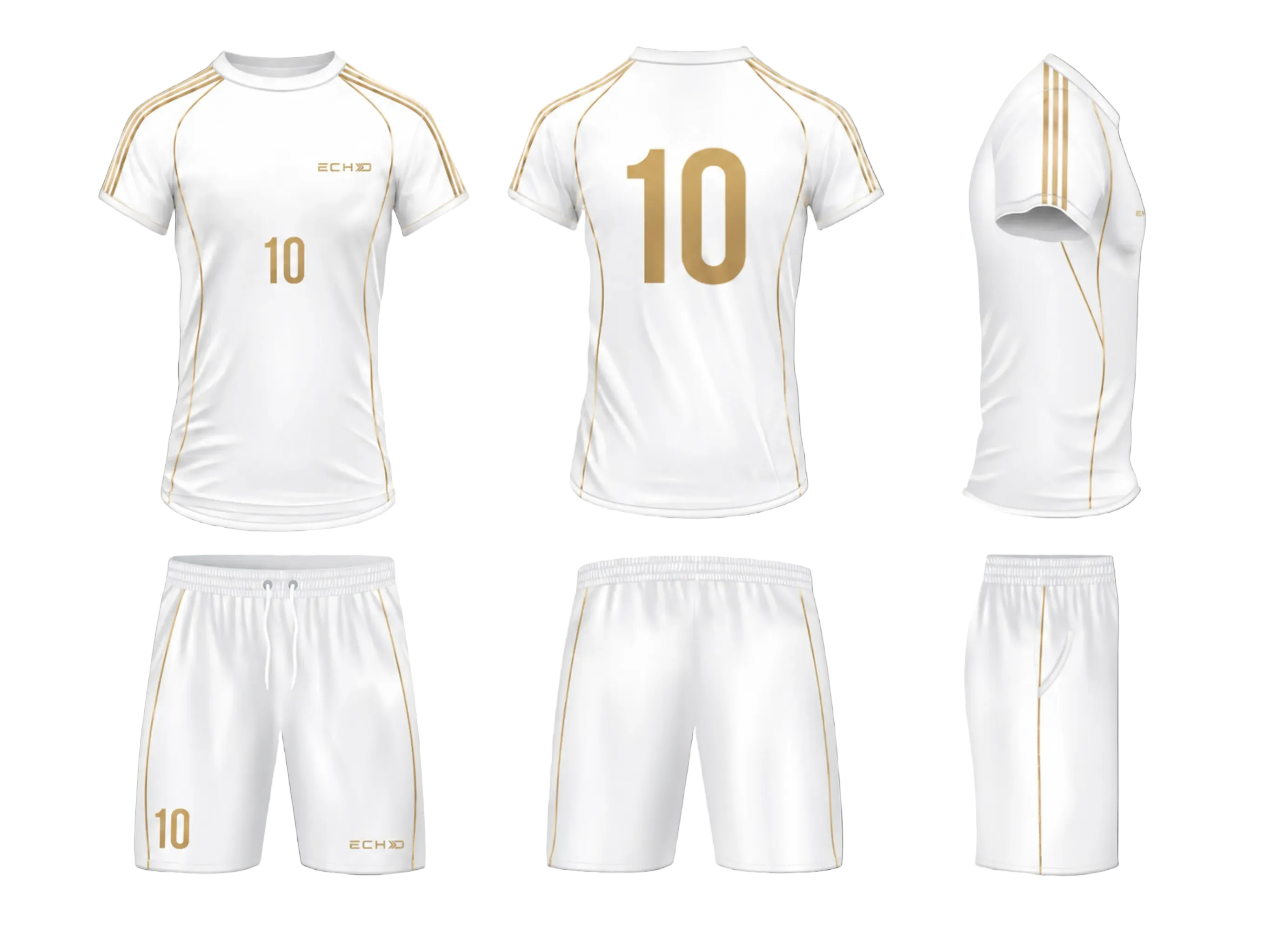 Ensemble ECHO Elite - blanc & or