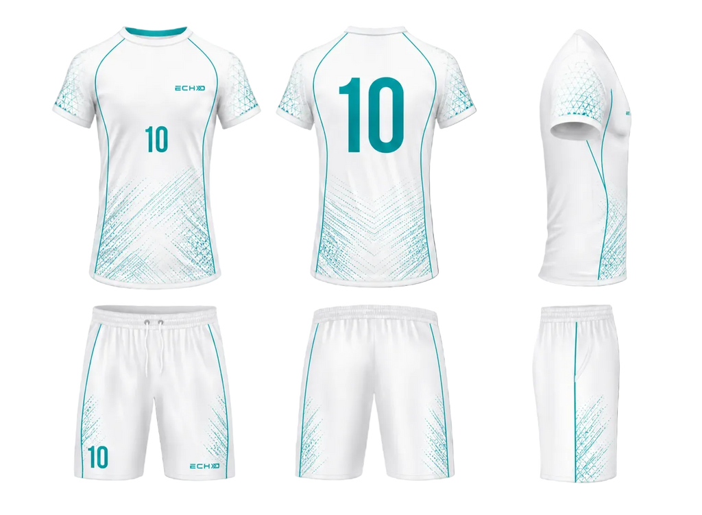 Ensemble ECHO Frost - blanc & turquoise