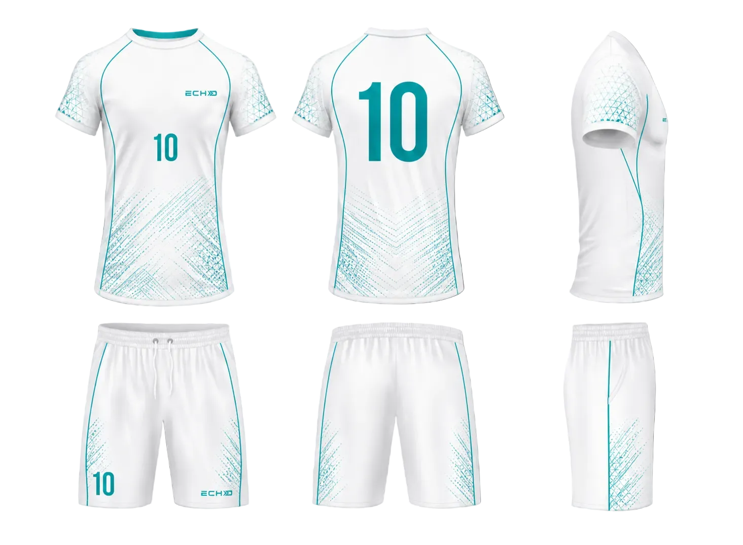 Ensemble ECHO Frost - blanc & turquoise